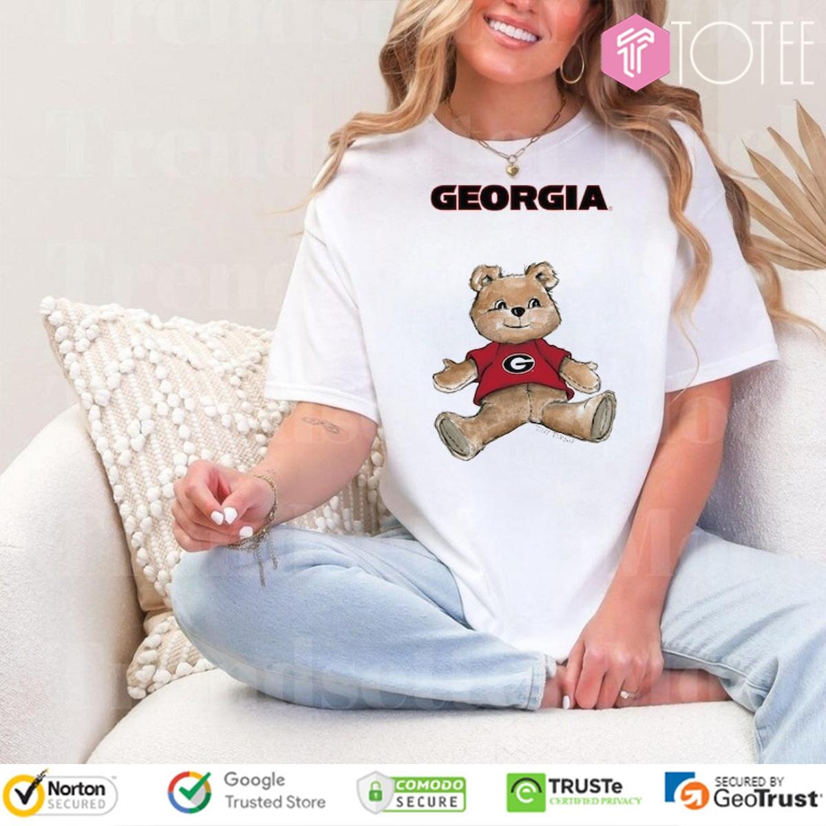 Tiny Turnip Teddy Bear X Georgia Bulldogs T-shirt 4