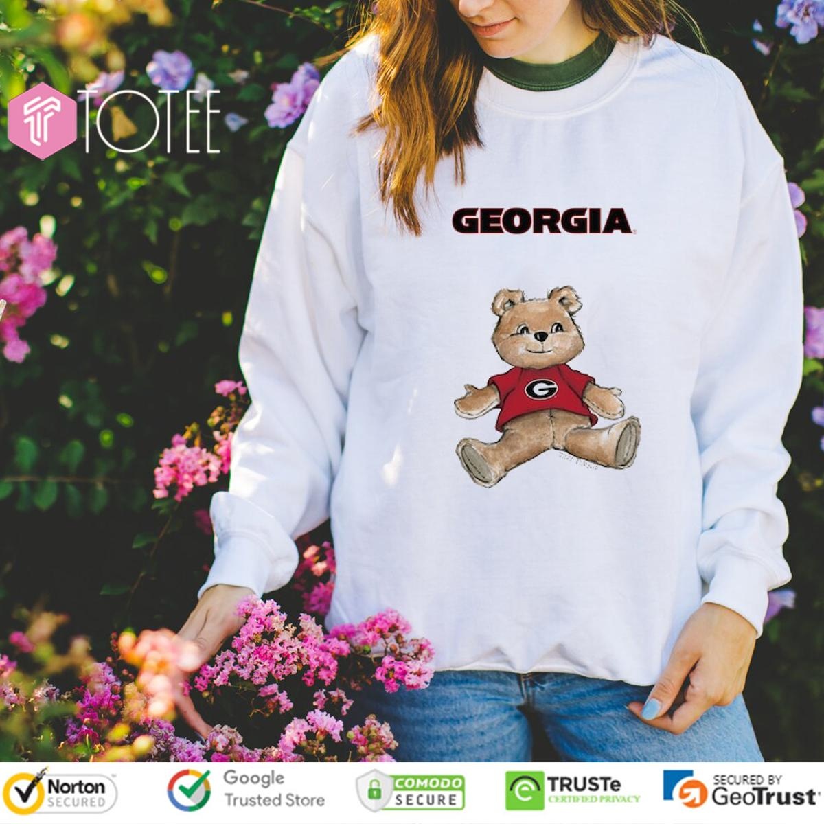 Tiny Turnip Teddy Bear X Georgia Bulldogs T-shirt 3