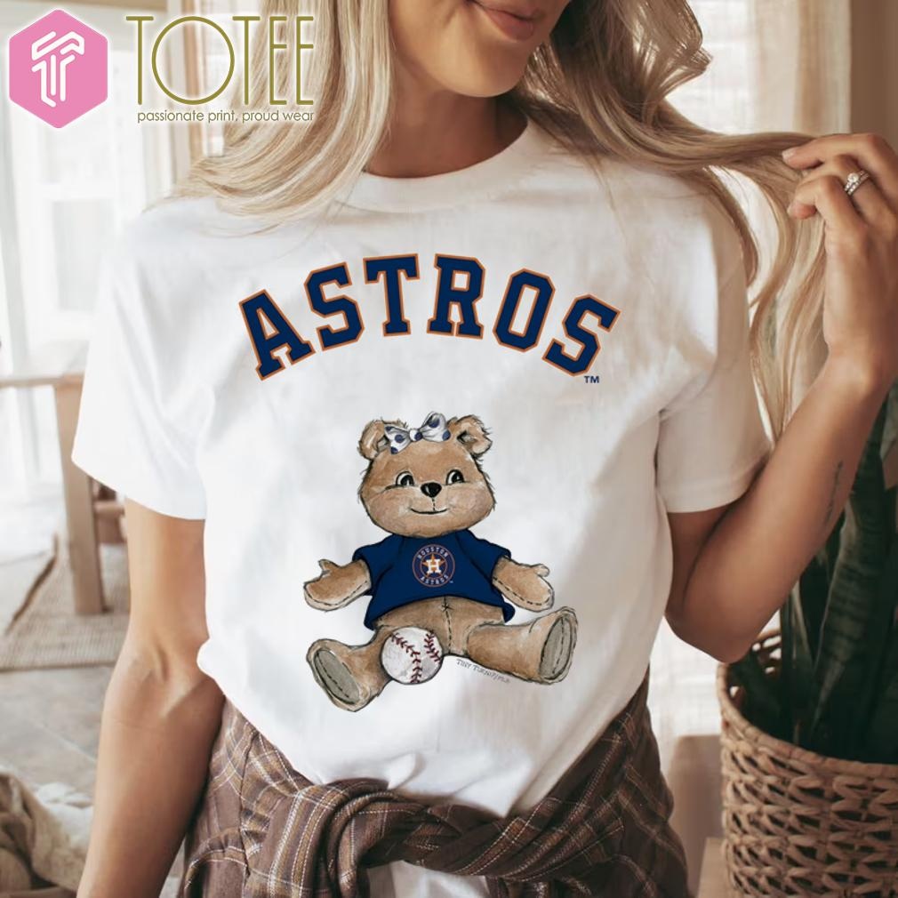 Tiny Turnip Teddy Bear X Houston Astros Baseball T-shirt 4