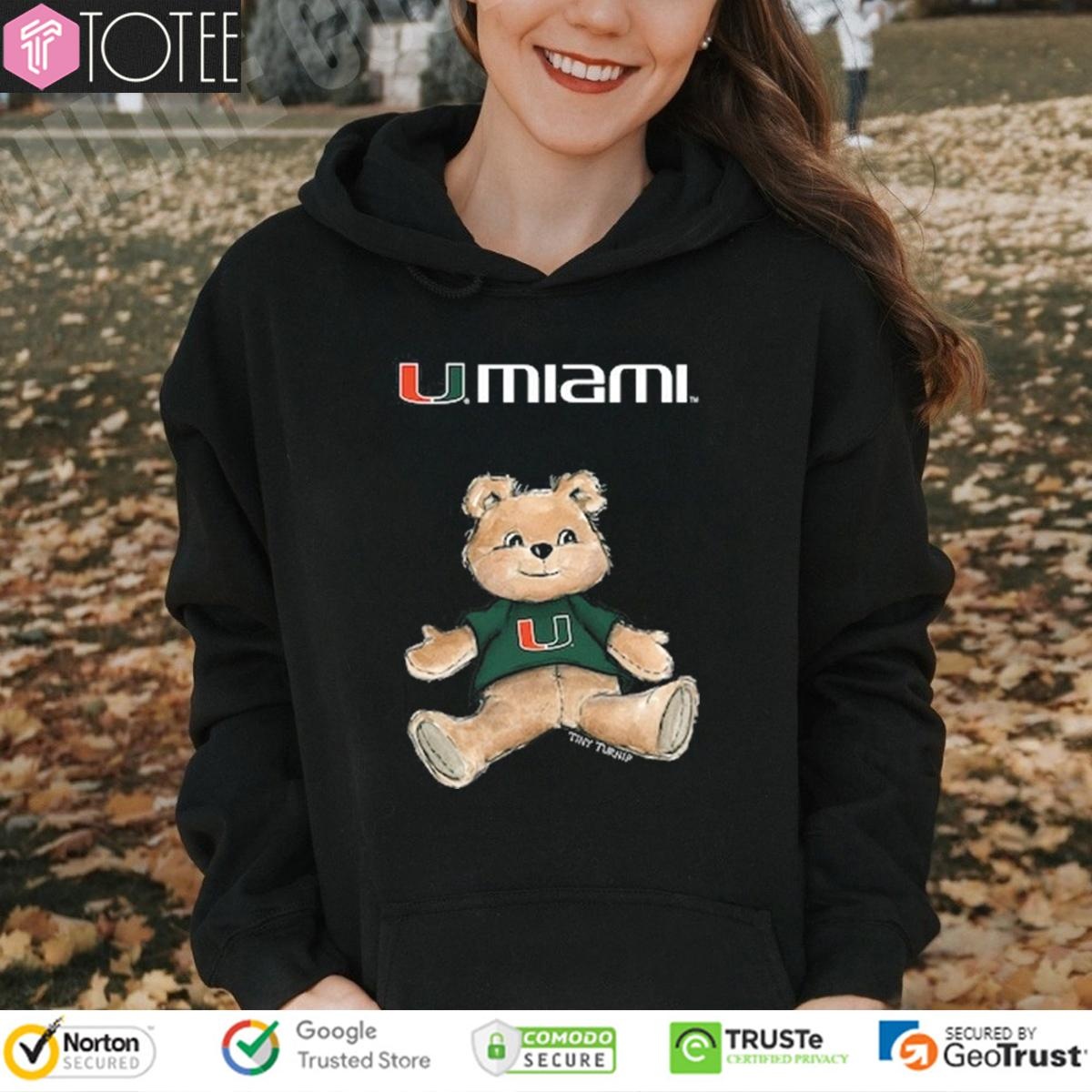 Tiny Turnip Teddy Bear X Miami Hurricanes T-shirt 2