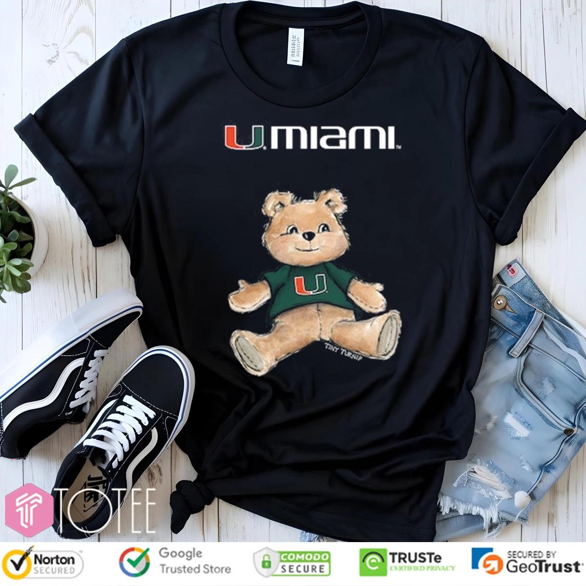 Tiny Turnip Teddy Bear X Miami Hurricanes T-shirt