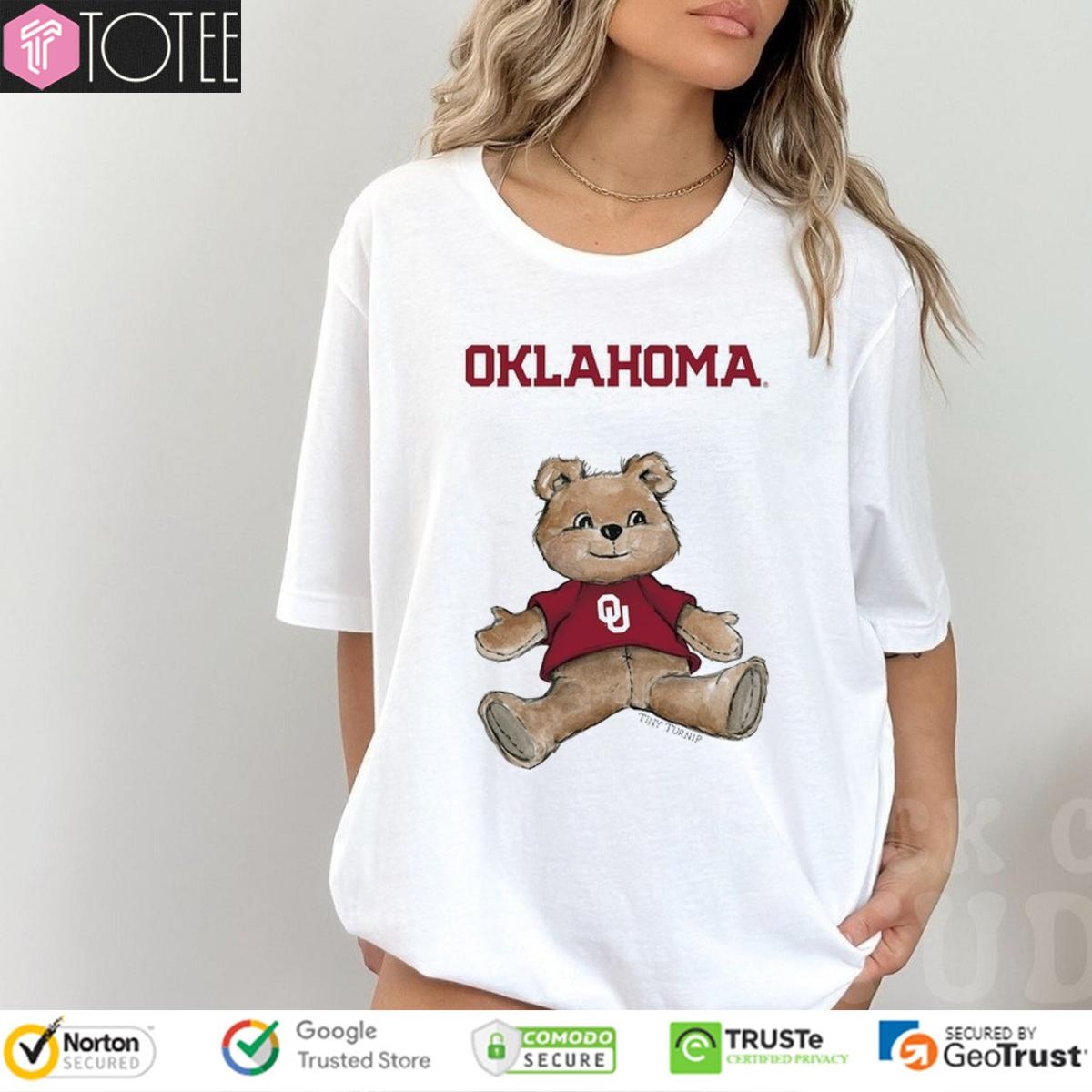Tiny Turnip Teddy Bear X Oklahoma Sooners T-shirt