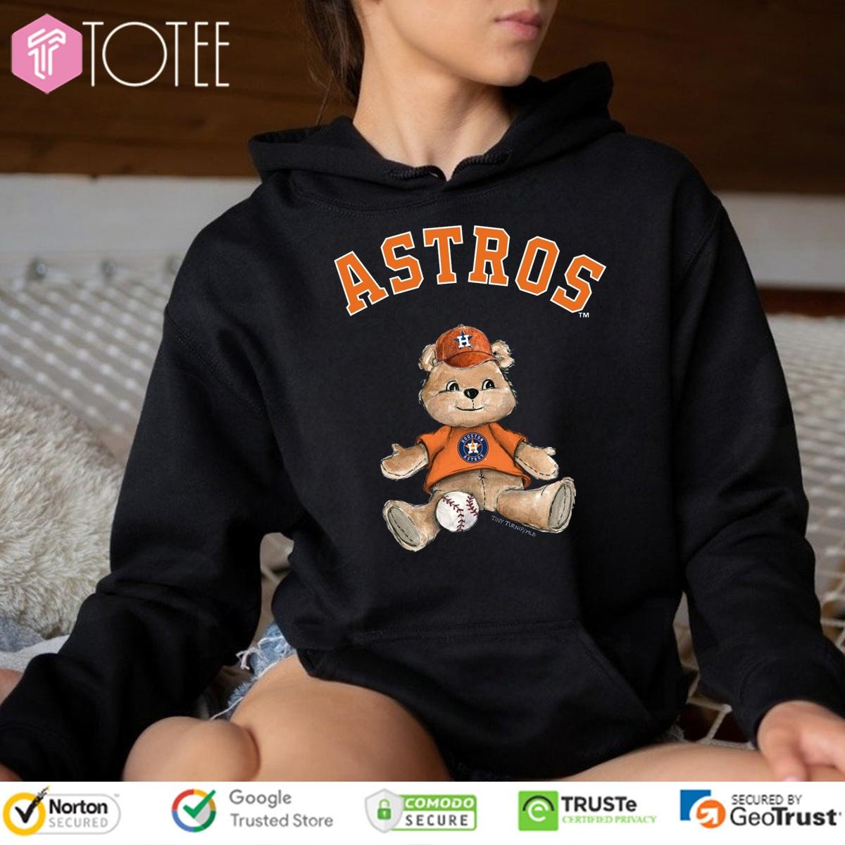 Tiny Turnip Teddy Houston Astros Baseball T-shirt 2