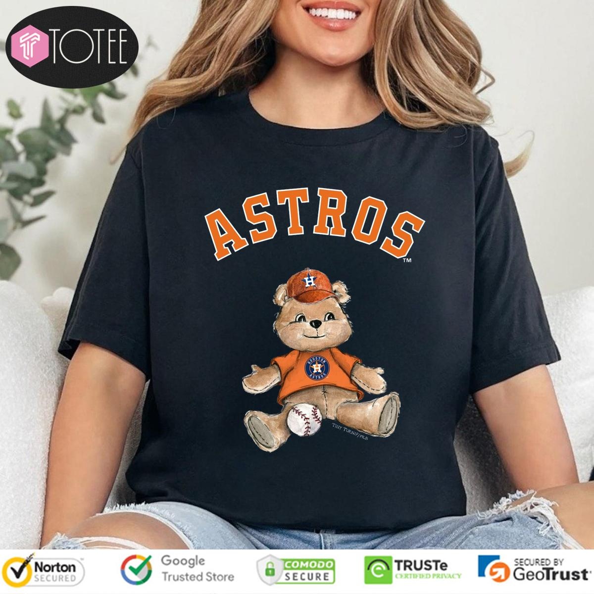 Tiny Turnip Teddy Houston Astros Baseball T-shirt 4