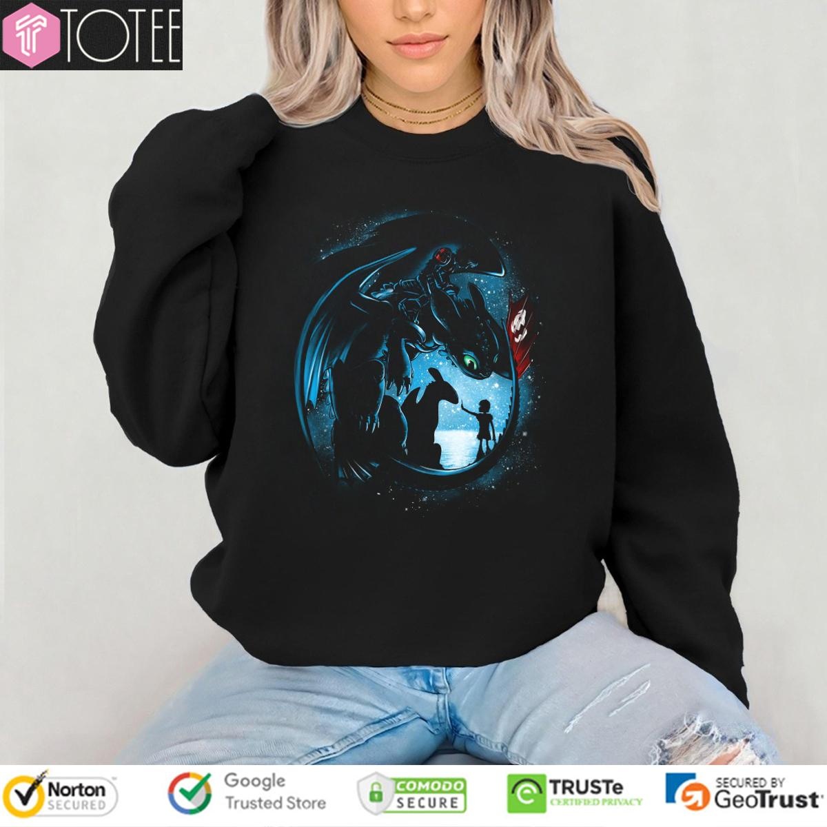 Toothless And Hiccup Yesterday And Tomorrow T-shirt 3