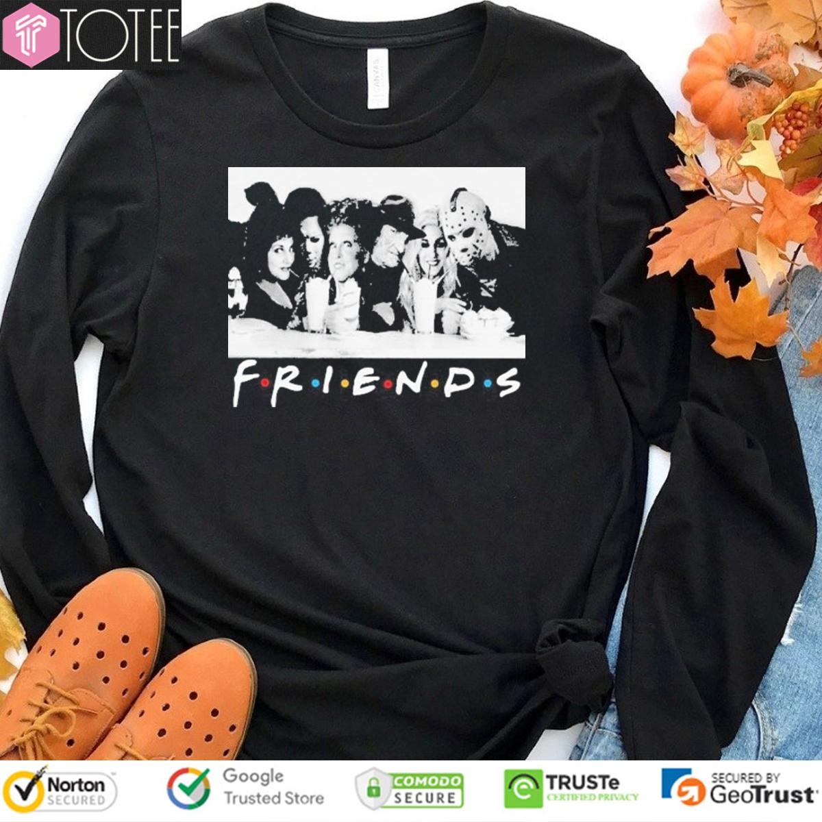 Friends Horror Characters Halloween T-shirt 3
