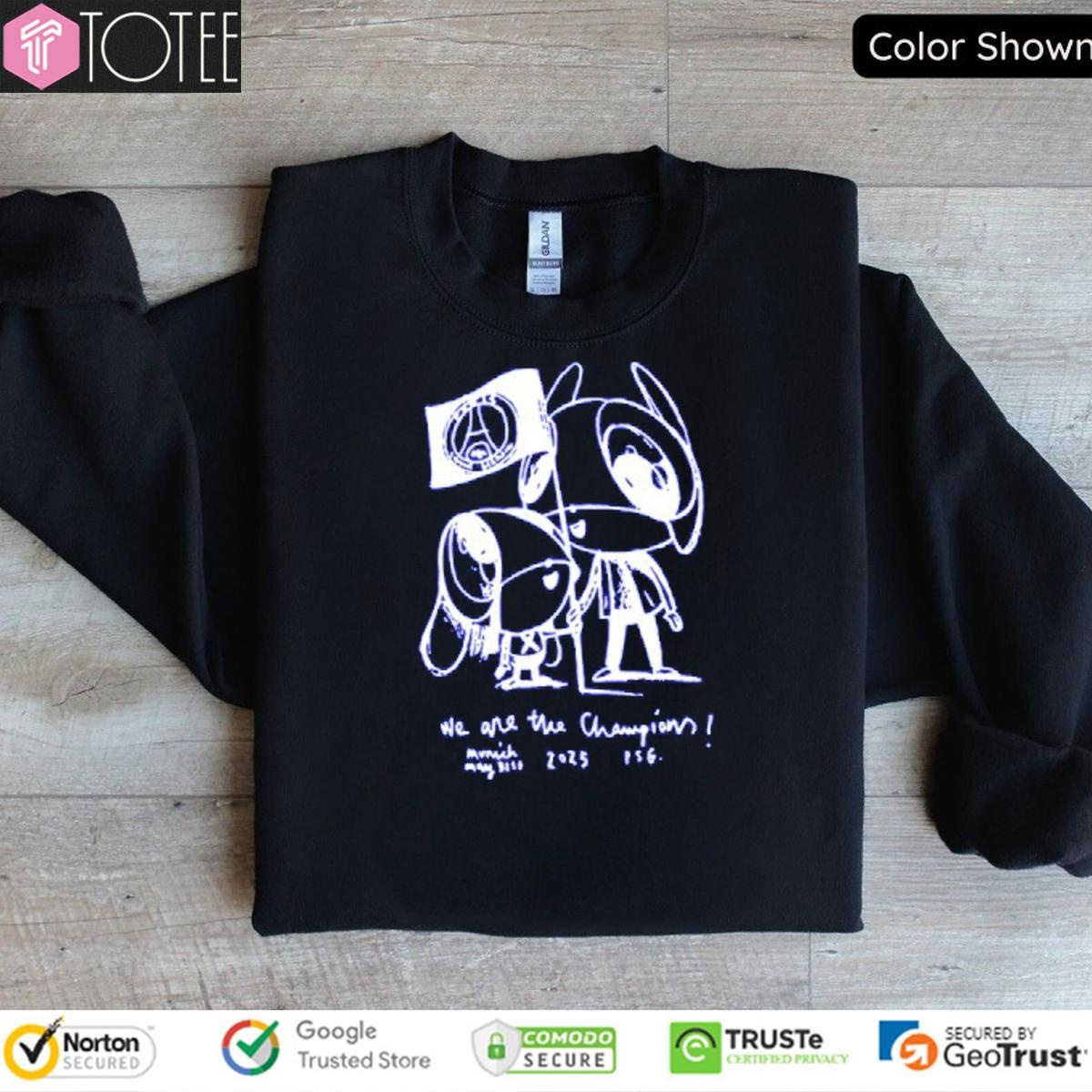 Luis Enrique Psg We Are The Champion T-shirt 3