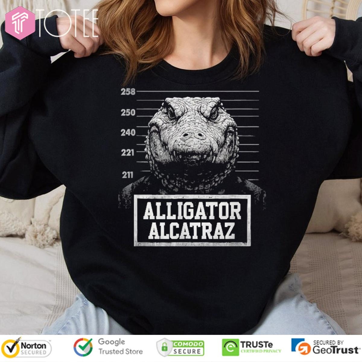Alligator Alcatraz Mugshot T-shirt 3