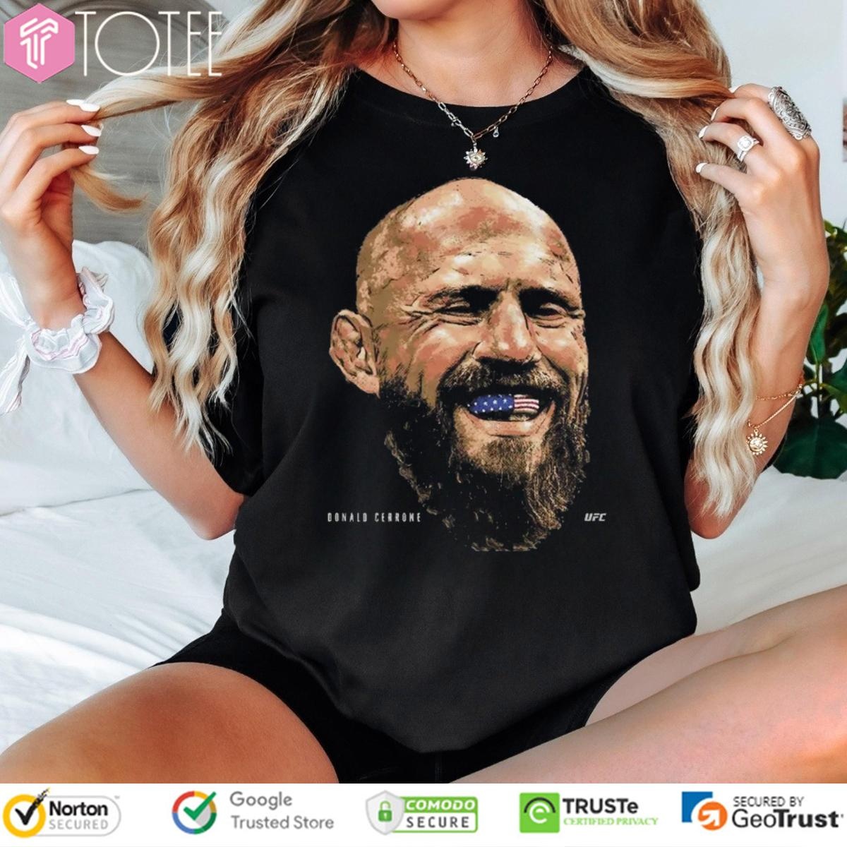 Donald Cerrone Ufc American Flag Tooth T-shirt 1