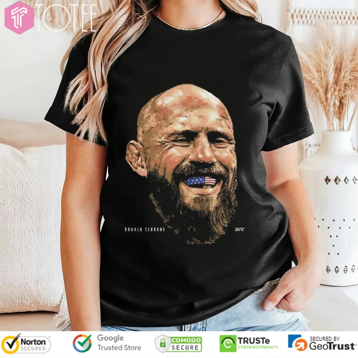 Donald Cerrone Ufc American Flag Tooth T-shirt 4