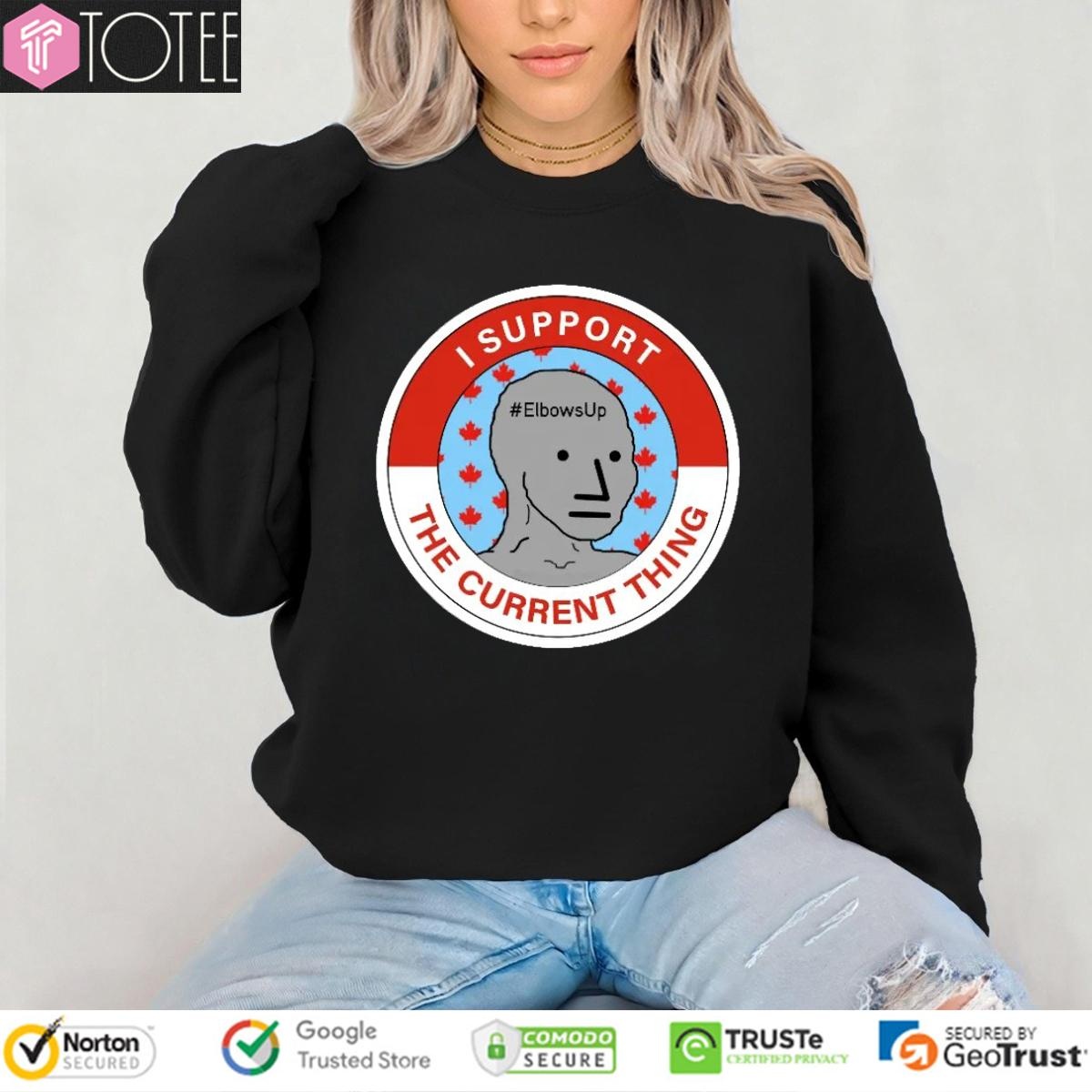 I Support The Current Thing Elbowsup T-shirt 3