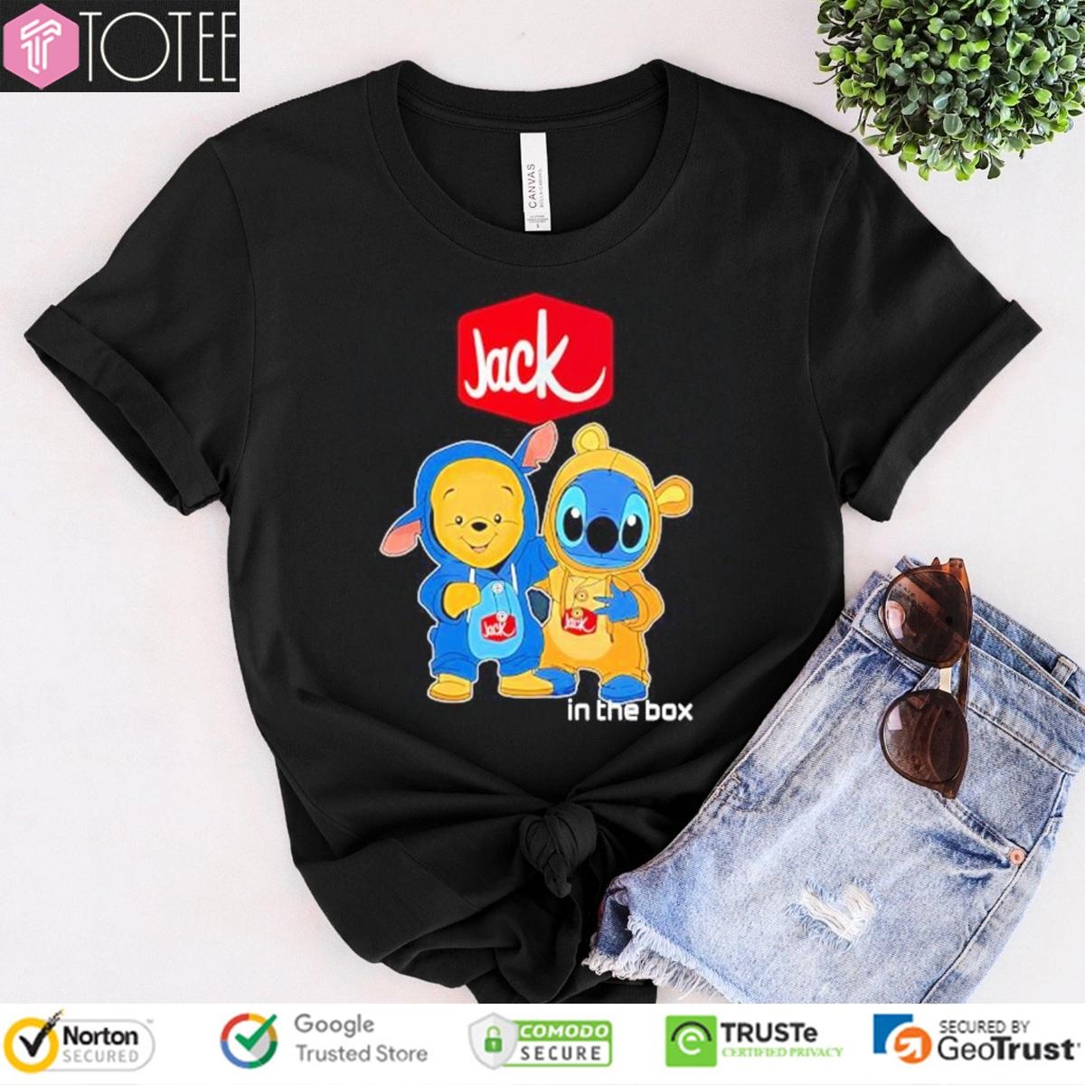 Pooh And Stitch Jack In The Box T-shirt 4