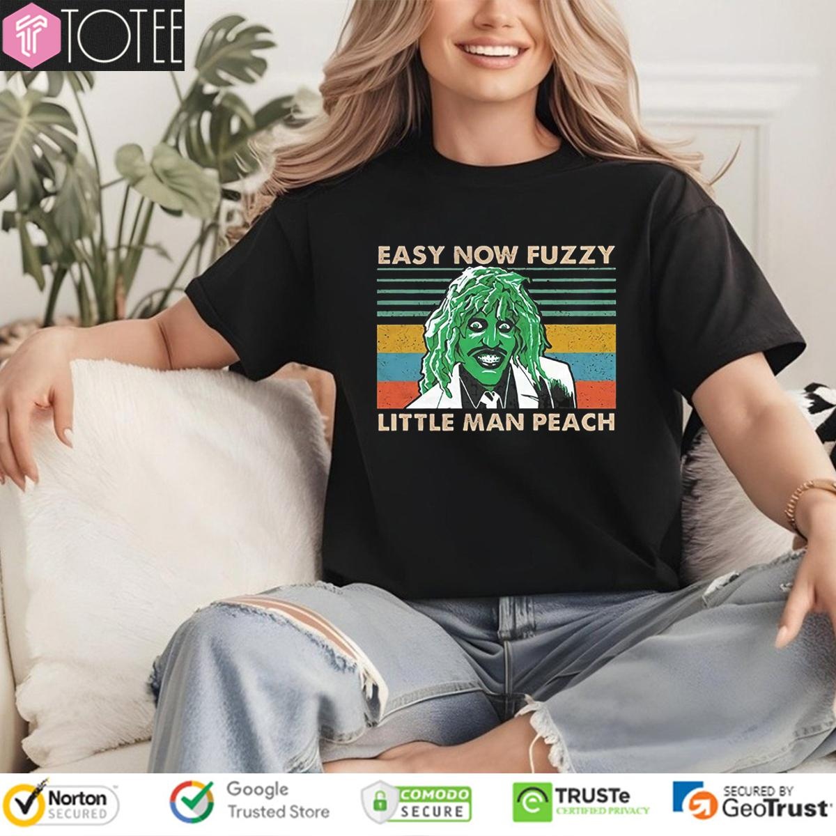 Old Gregg The Mighty Boosh Easy Now Fuzzy Little Man Peach Vintage T-shirt 4