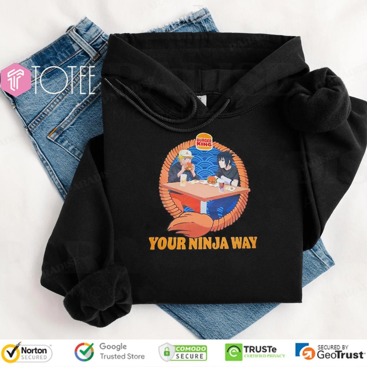 Burger King Naruto Sasuke Your Ninja Way T-shirt 2