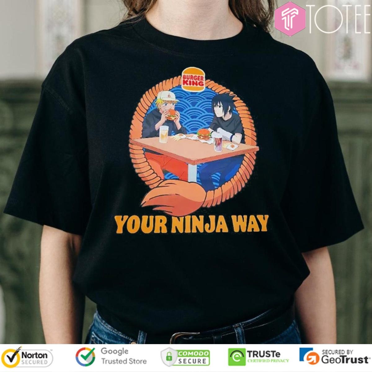 Burger King Naruto Sasuke Your Ninja Way T-shirt 1