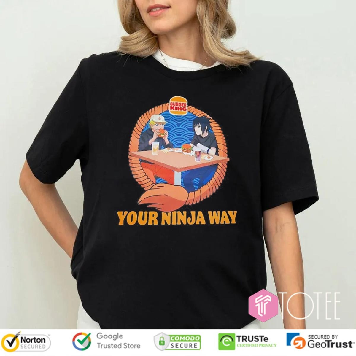 Burger King Naruto Sasuke Your Ninja Way T-shirt 4