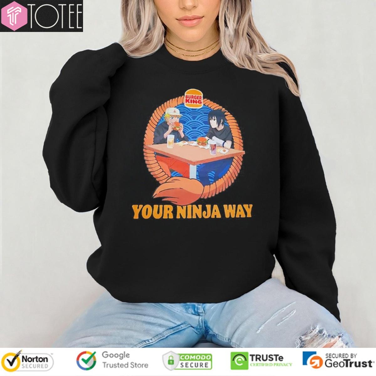 Burger King Naruto Sasuke Your Ninja Way T-shirt 3